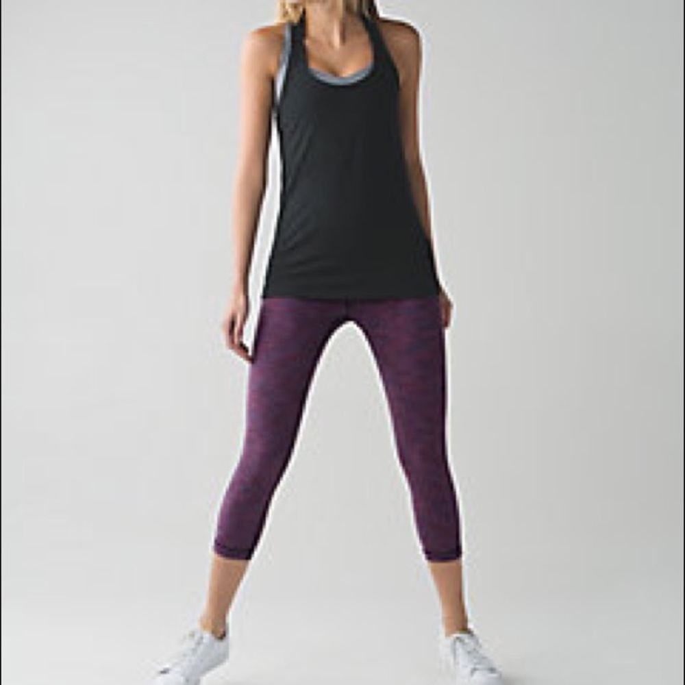 Lululemon Wunder Under Crop ll Full-On Luon size 6